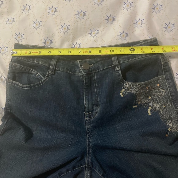 STYLE & CO Slim Leg Pants Women’s Jeans With decorated sequins Size 10 - Picture 6 of 10